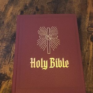 Heirloom Red Holy Bible with Gold Embossing